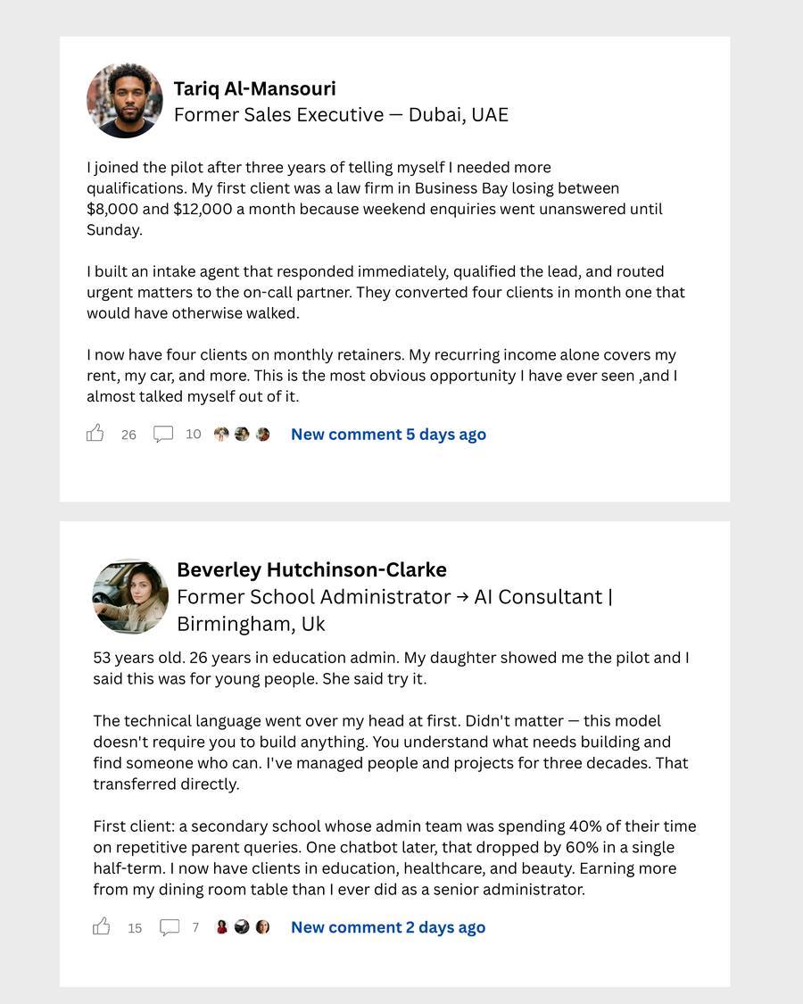 Paid With AI pilot community testimonials