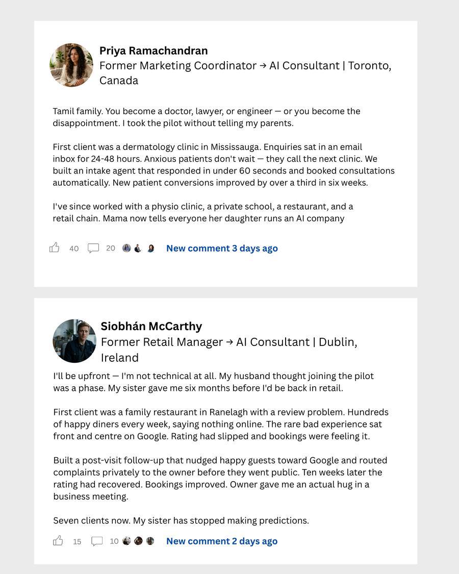 Paid With AI pilot community testimonials